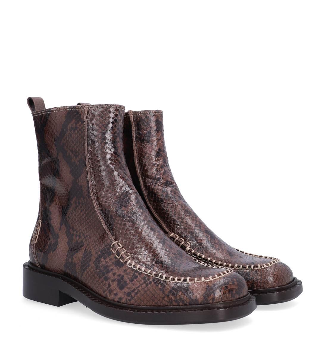 B1183 Støvler - Brown Akyra Snake 36
